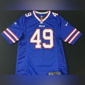 NWT Nike Tremaine Edmunds Buffalo Bills #49 Home Blue Game Jersey Men’s Small